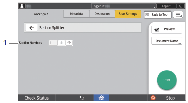 Section Splitter